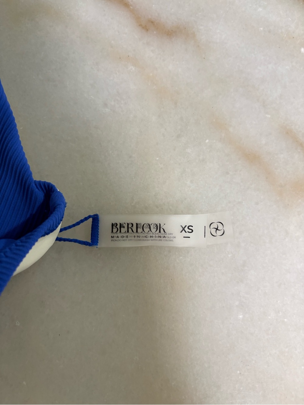 Berlook Blue Ribbed Two-Piece Swim Bikini SIZE Small - Picture 8 of 8
